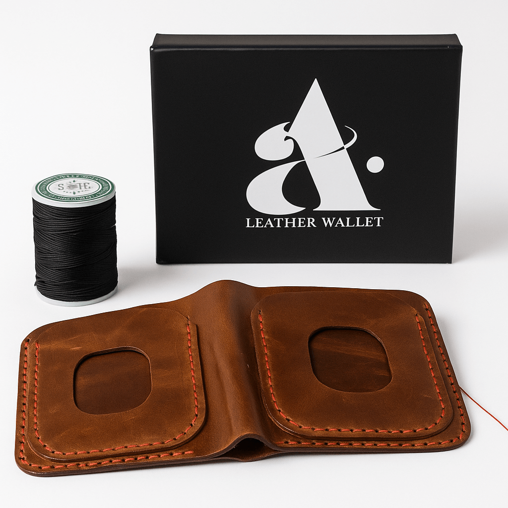 Compact Genuine Leather Wallet | 7 Card Slots & 1 Cash Pocket