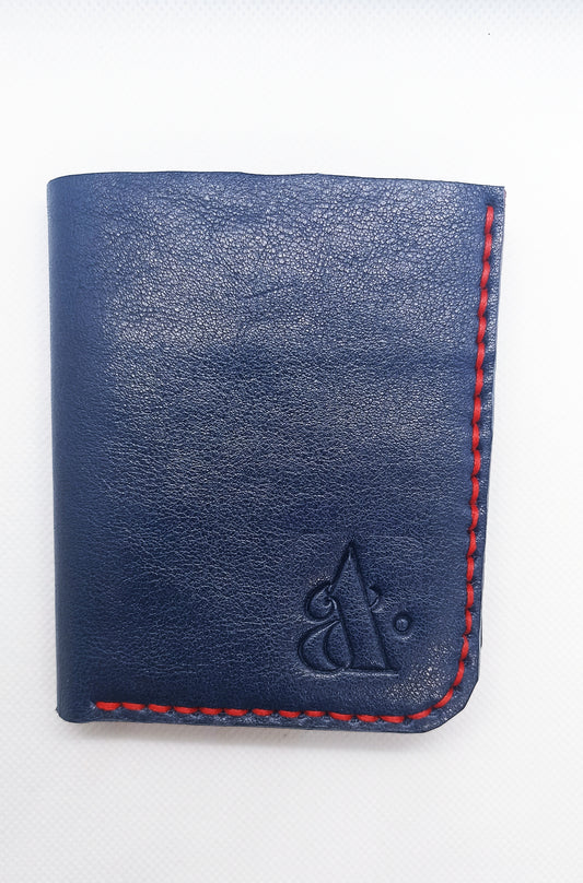 Two-Tone Genuine Leather Wallet | 4 Card Slots & Cash Compartment