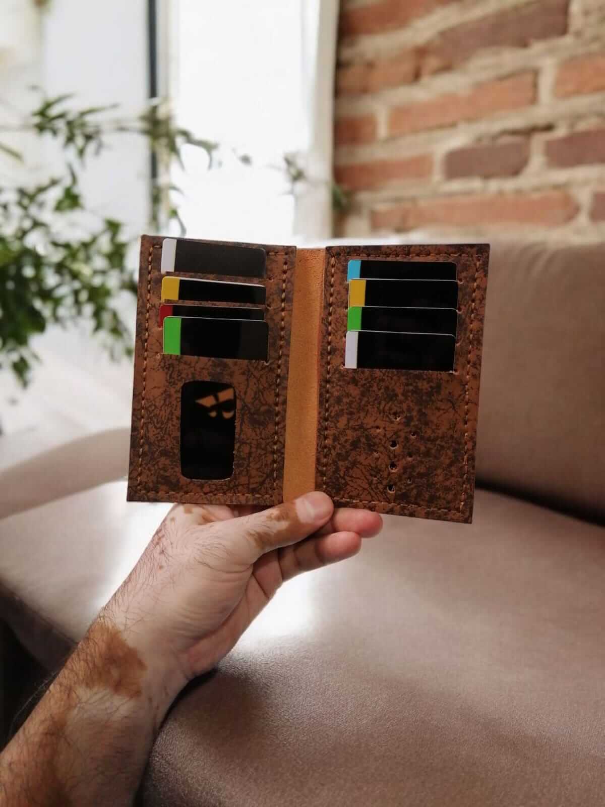 Compact Leather Wallet for Men | Holds 6 Cards