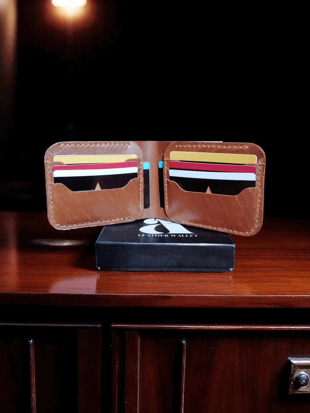 Handmade Genuine Leather Wallet | 8 Card Slots & 2 Cash Pockets