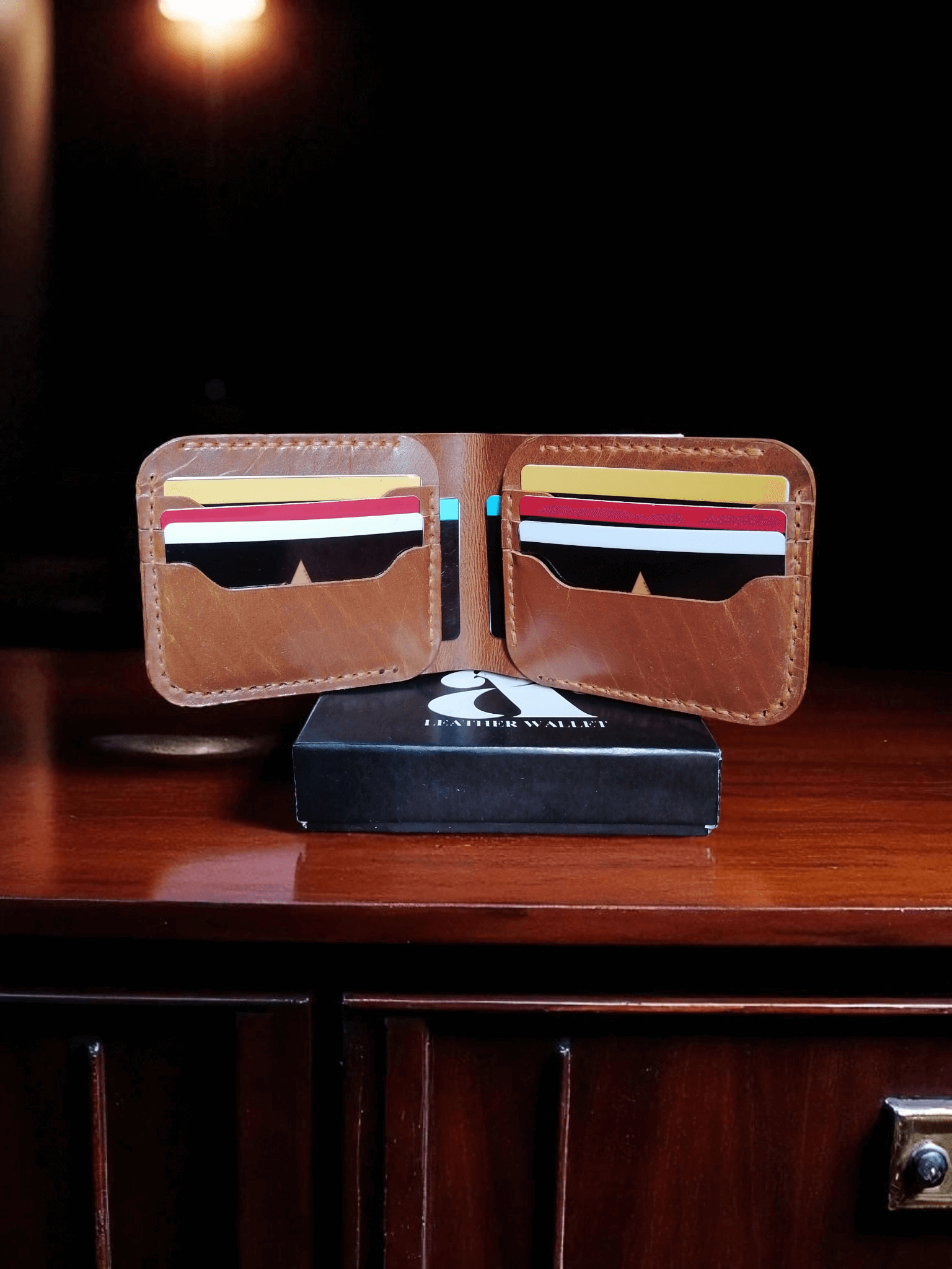 Handmade Genuine Leather Wallet | 8 Card Slots & 2 Cash Pockets